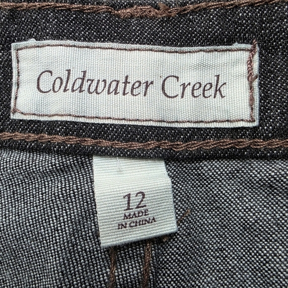 Coldwater Creek Embroidered Western Dark Wash Jeans, Size 12 - Picture 7 of 8